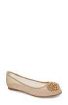 Women's Adrianna Papell Stevie Embellished Flat M - Beige