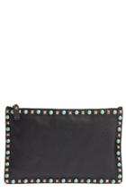 Valentino 'large Rockstud' Leather Pouch -