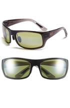 Men's Maui Jim 'haleakala - Polarizedplus2' Polarized Wrap Sunglasses - Grey Fade/ Maui Ht