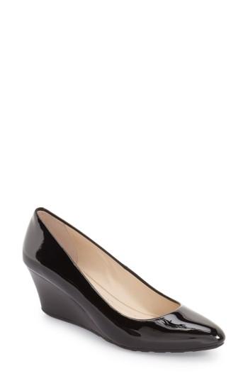 Women's Cole Haan 'tali Luxe' Wedge Pump .5 B - Black