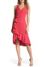 Women's Vince Camuto Laguna Ruffle Sheath Dress - Pink