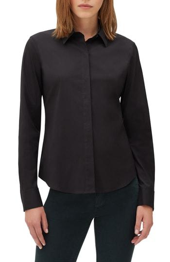 Women's Lafayette 148 New York Phaedra Blouse - Black