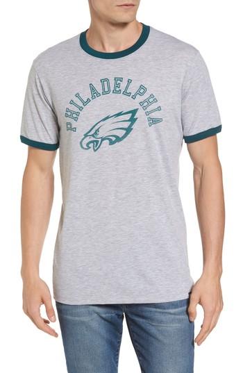 Men's '47 Philadelphia Eagles Ringer T-shirt - Grey