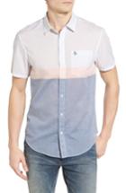 Men's Original Penguin Heritage Slim Fit Colorblock Lawn Sport Shirt - Blue