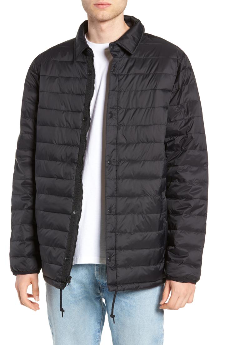 Men's Vans Jonesport Ii Mte Water Repellent Quilted Jacket, Size - Black