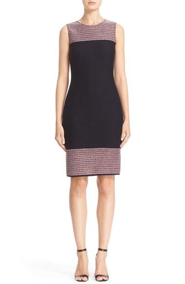 Women's St. John Collection Martinique Tweed Sheath Dress