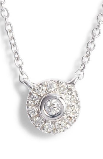 Women's Dana Rebecca Designs Lauren Joy Mini Diamond Disc Necklace