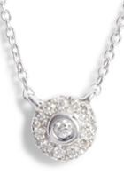 Women's Dana Rebecca Designs Lauren Joy Mini Diamond Disc Necklace