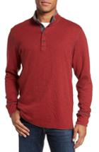 Men's Jeremiah Mitch Reversible Slubbed Quarter Snap Pullover, Size - Red