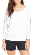 Women's Splendid Split Sleeve Sweatshirt - White