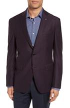 Men's Ted Baker London Konan Trim Fit Wool Blazer S - Purple