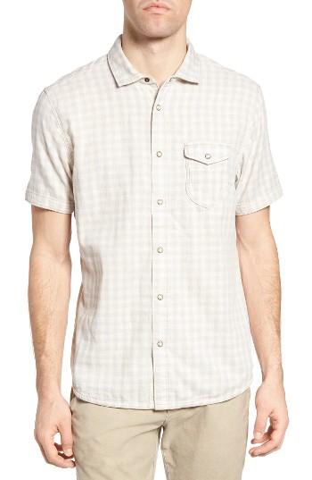 Men's Jeremiah Graham Reversible Plaid Sport Shirt - Beige