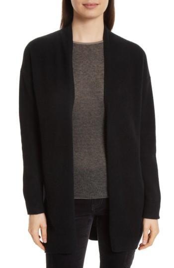 Women's Vince Drop Shoulder Cashmere Cardigan - Black