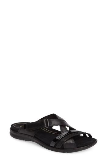 Women's Ecco Babett Slide Sandal -7.5us / 38eu - Black
