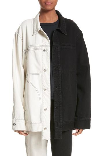 Women's Eckhaus Latta Two Tone Denim Jacket
