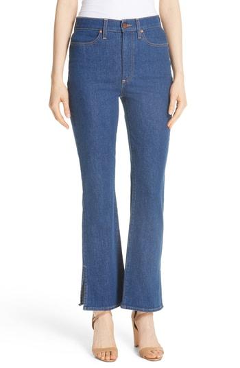 Women's Alice + Olivia Ao. La Fabulous High Waist Baby Bootcut Jeans - Blue