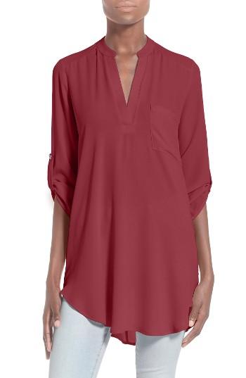 Women's Lush Perfect Roll Tab Sleeve Tunic