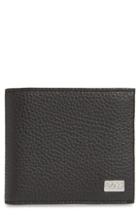 Men's Boss Crosstown 8-card Leather Wallet - Black