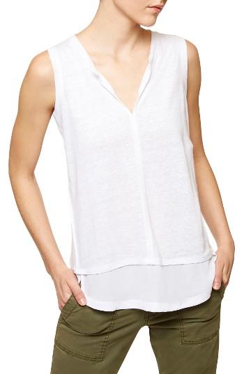 Women's Sanctuary City Linen Knit Tank - White