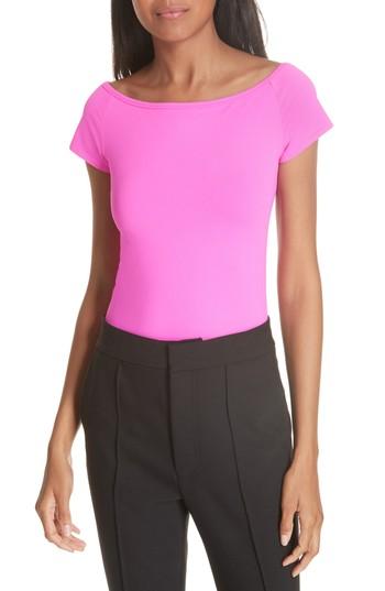 Women's Helmut Lang Stretch Jersey Tee - Pink