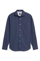 Men's Eleventy Dot Print Sport Shirt, Size - Blue