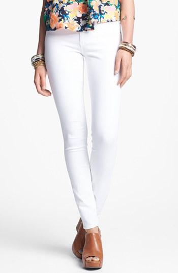 Articles Of Society 'mya' Skinny Jeans (juniors) White