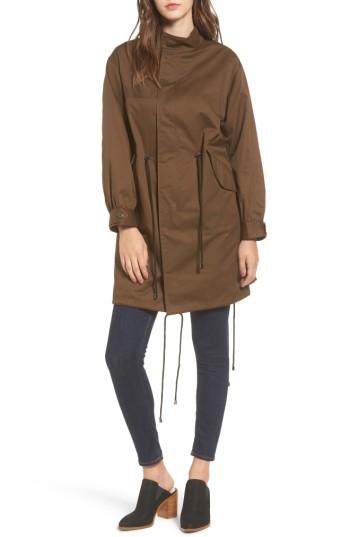 Women's Mural Oversize Military Coat