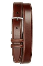 Men's Nordstrom Men's Shop Carter Leather Dress Belt - Chili