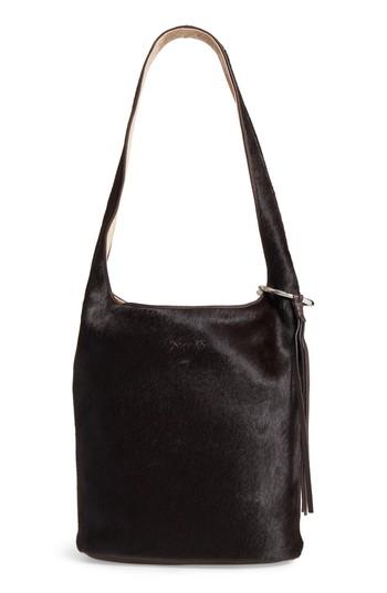 Elizabeth And James Finley Genuine Calf Hair Courier Hobo -