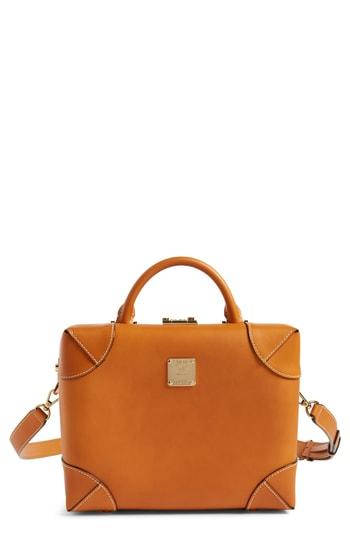 Mcm Small Berlin Vachetta Leather Crossbody Bag - Brown