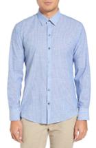 Men's Zachary Prell Ronan Trim Fit Stripe Sport Shirt