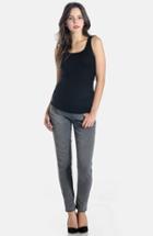 Women's Lilac Clothing Skinny Maternity Jeans
