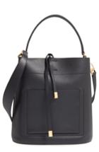 Michael Kors Large Miranda Leather Bucket Bag -