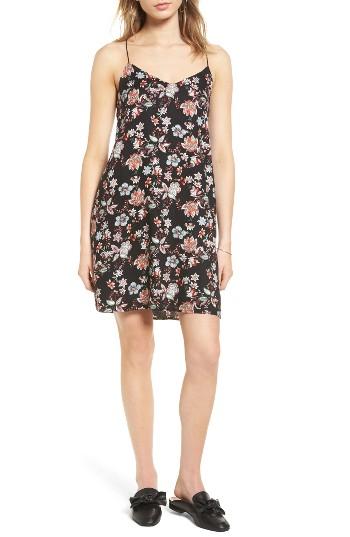 Women's Lush Floral Print Cross Back Slipdress