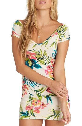 Women's Billabong Babe Alert Print Minidress - Beige