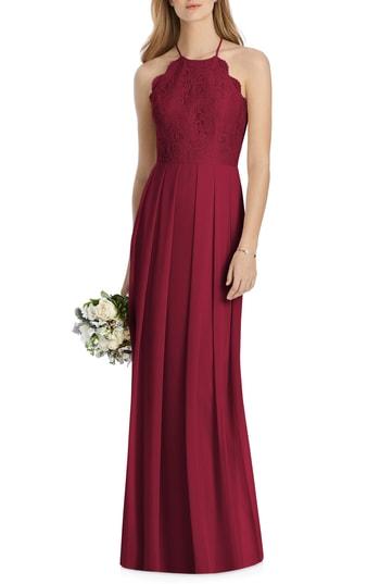 Women's Lela Rose Bridesmaid Lux Chiffon Dress - Red
