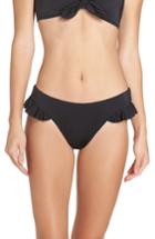 Women's Leith Nikki Ruffle Bikini Bottoms - Black