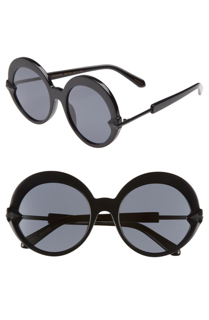 Women's Karen Walker Romancer 56mm Round Sunglasses -