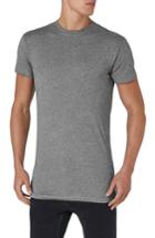 Men's Topman Muscle Fit Longline T-shirt, Size - Grey