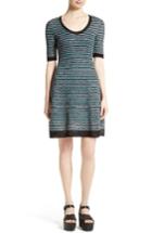 Women's M Missoni Triangular Knit A-line Dress