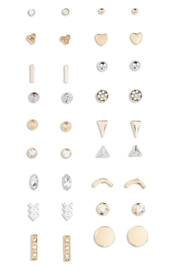 Women's Bp. Assorted 18-pack Crystal Stud Earrings