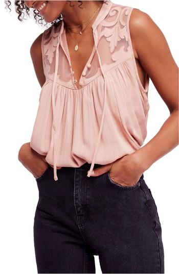 Women's Free People Western Romance Tank - Pink