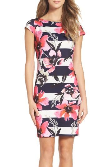 Women's Vince Camuto Scuba Shift Dress
