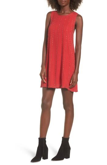 Women's Lost + Wander Rouge Beaded Swing Dress - Red