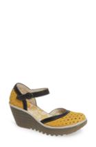 Women's Fly London Yven Wedge .5-8us / 38eu - Yellow
