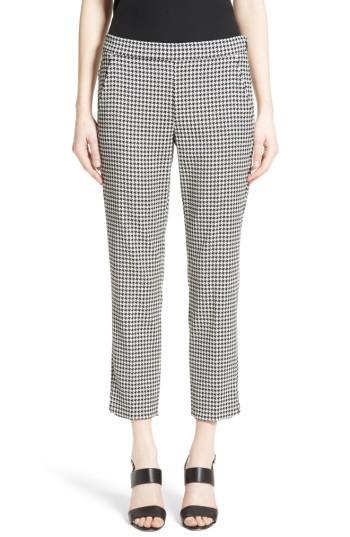 Women's Max Mara Astrale Houndstooth Wool Blend Pants
