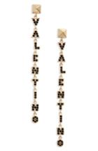 Women's Valentino Logo Drop Earring