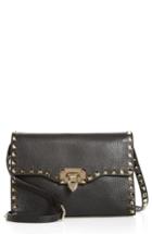 Valentino Garavani Medium Rockstud Leather Shoulder Bag - Black