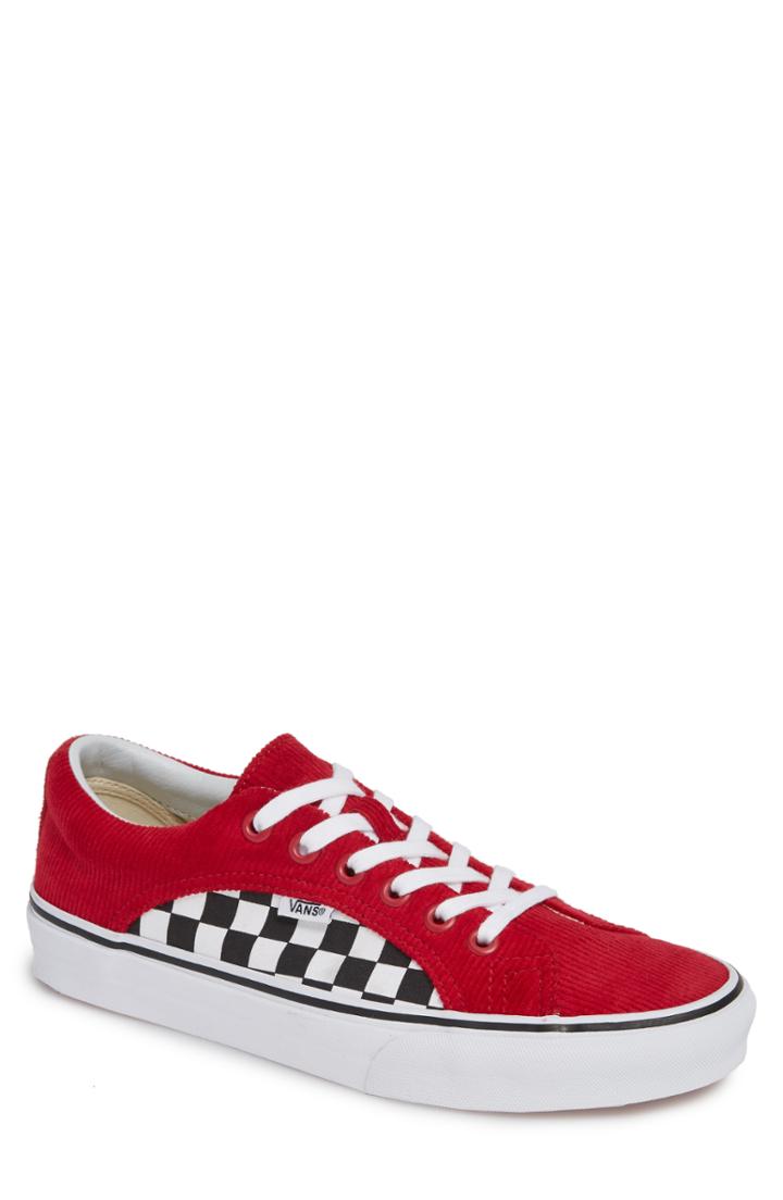 Men's Vans Lampin Corduroy Sneaker .5 M - Red