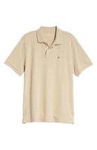 Men's Vineyard Vines Fit Pique Polo, Size Small - Brown